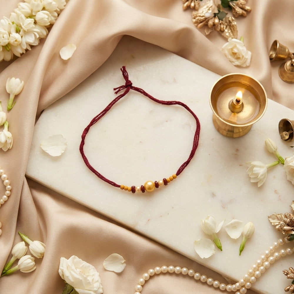 The99Jewel Handcrafted Rakhi for Brother | Premium Festive Rakhi Thread