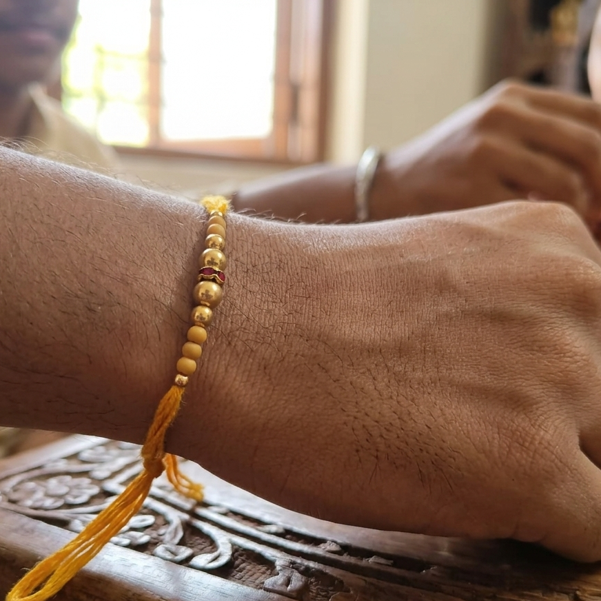 The99Jewel Handcrafted Rakhi for Brother | Premium Festive Rakhi Thread