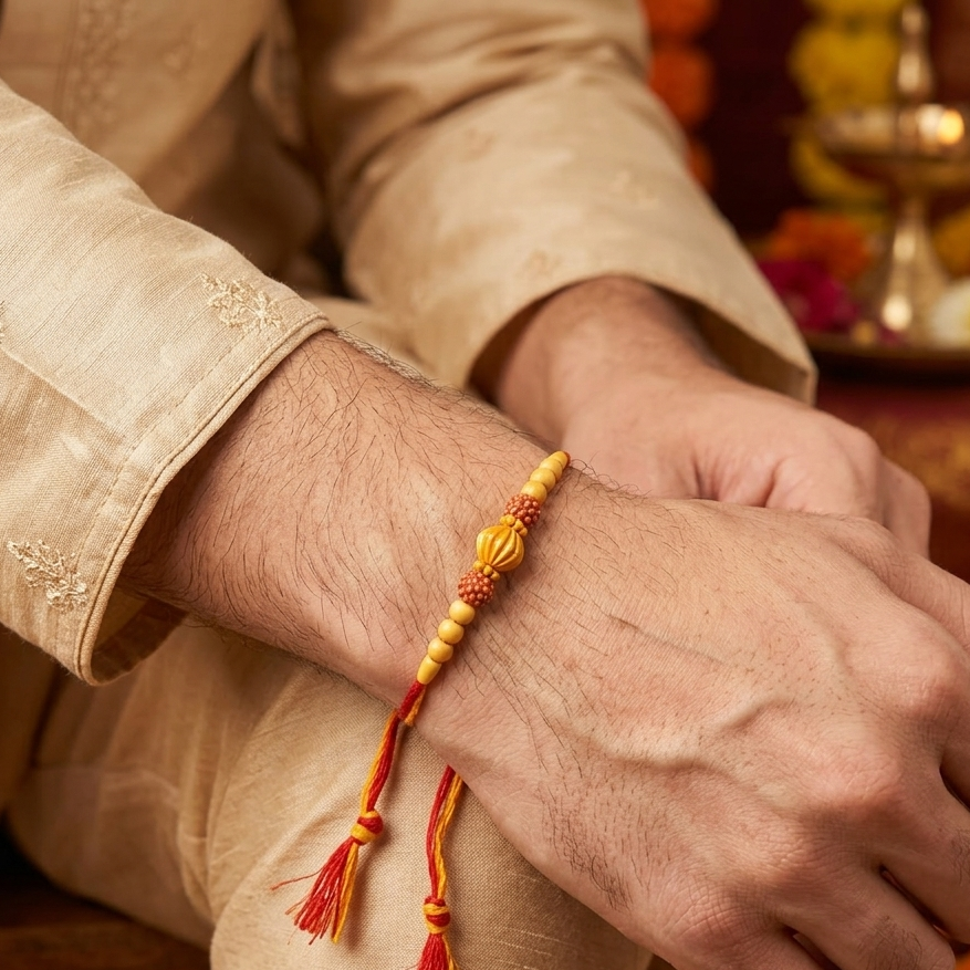 The99Jewel Handmade Rakhi for Bhai | Traditional & Stylish Raksha Bandhan Thread