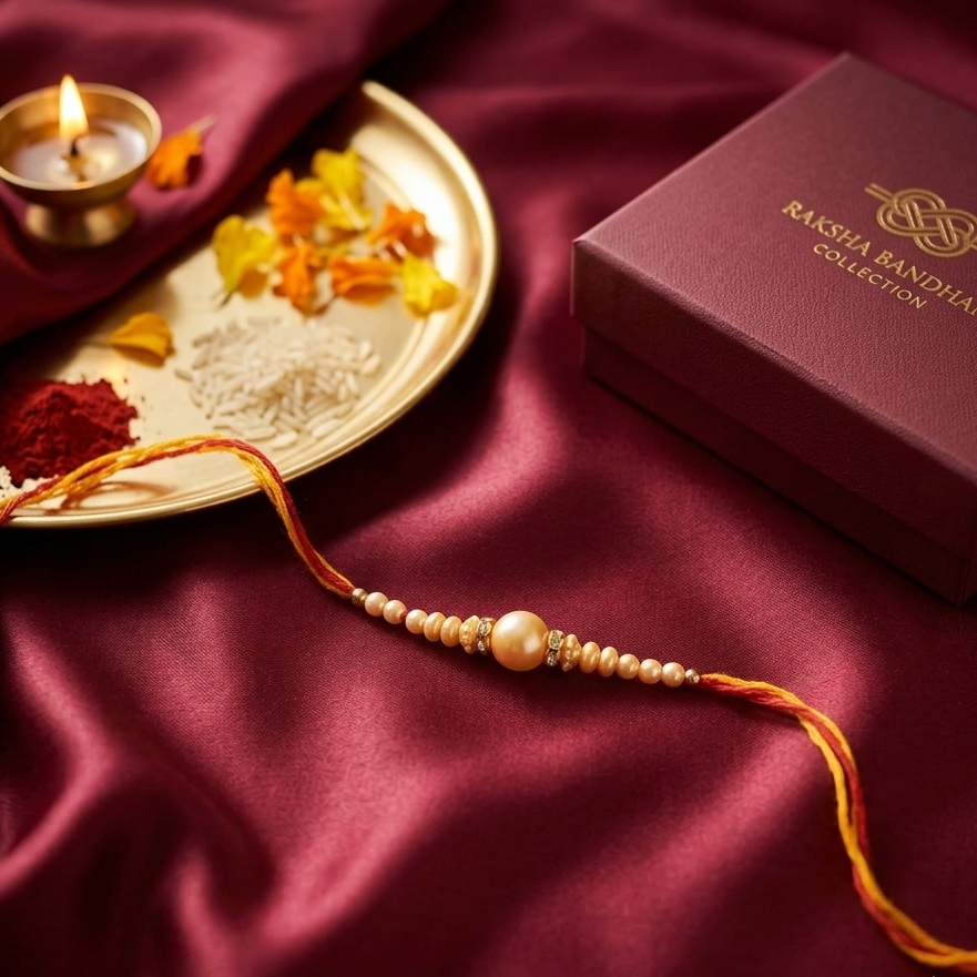 The99Jewel Handcrafted Rakhi for Brother | Premium Festive Rakhi Thread