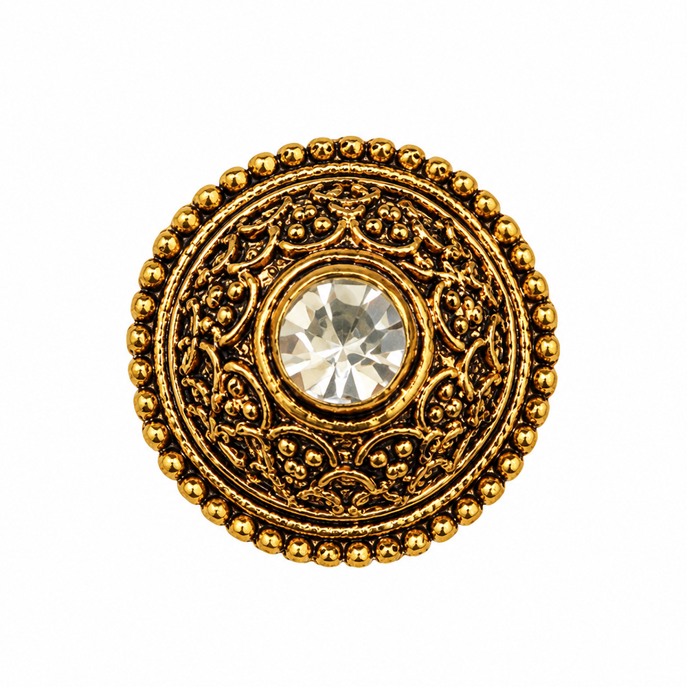 The99Jewel Elegant Gold Tone Traditional Adjustable Ring For Women And Girls