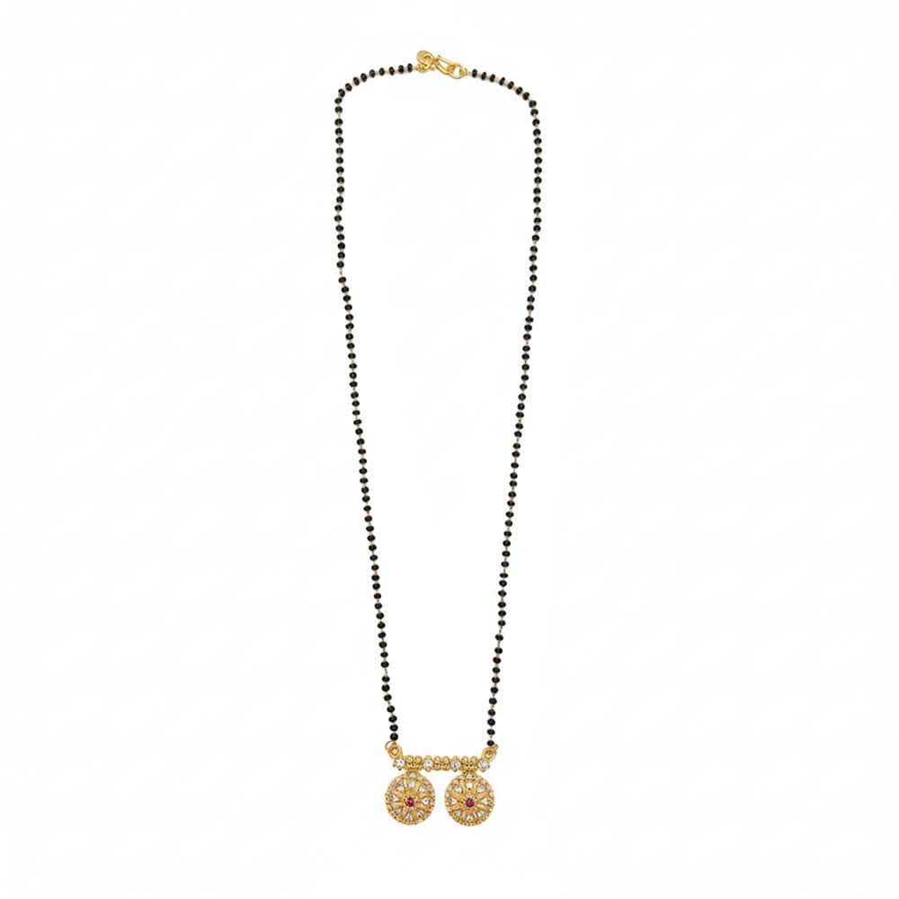 The99Jewel Lightweight  Brass AD Mangalsutra with Stone Work