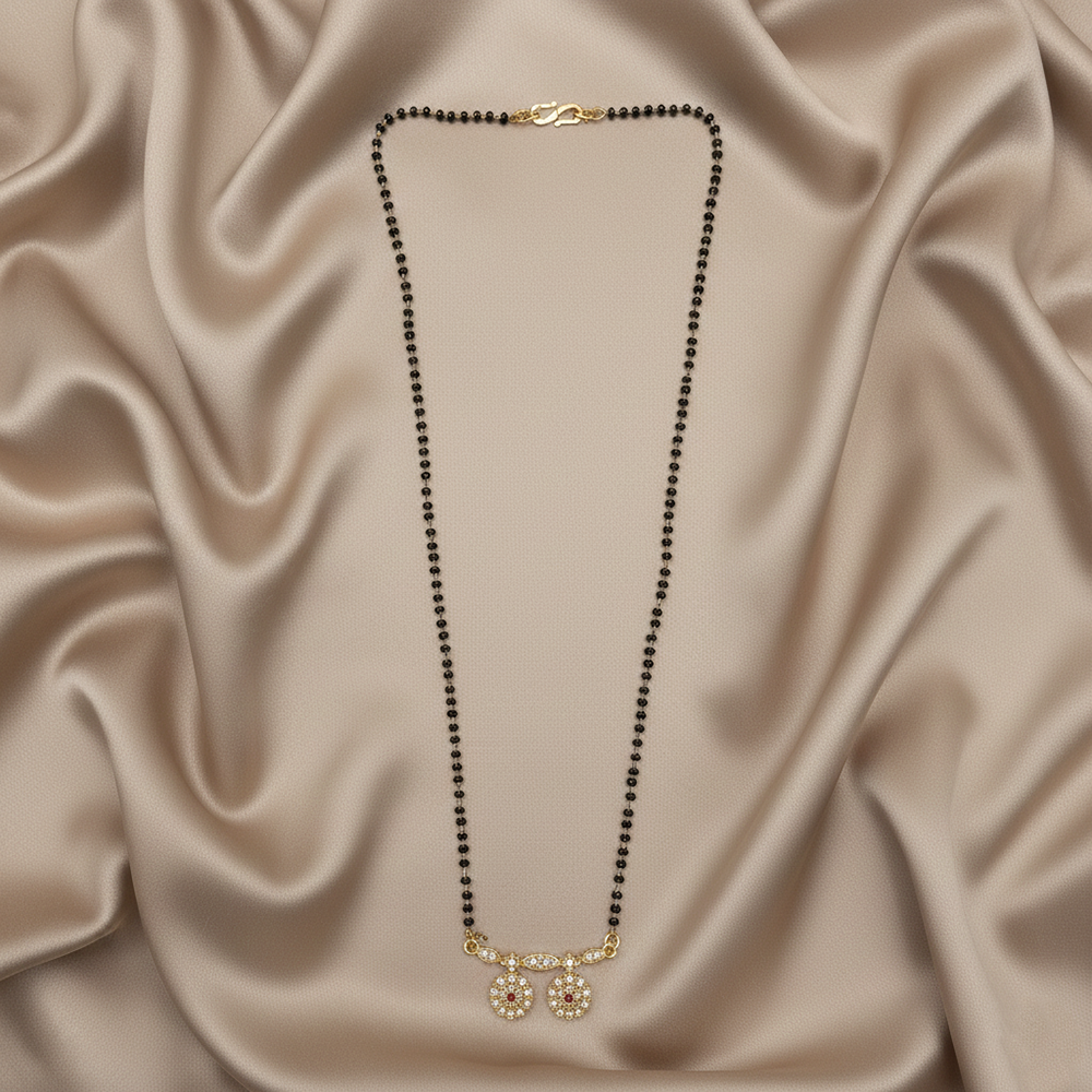 The99Jewel Everyday Wear Brass AD Stone Mangalsutra Elegant & Lightweight