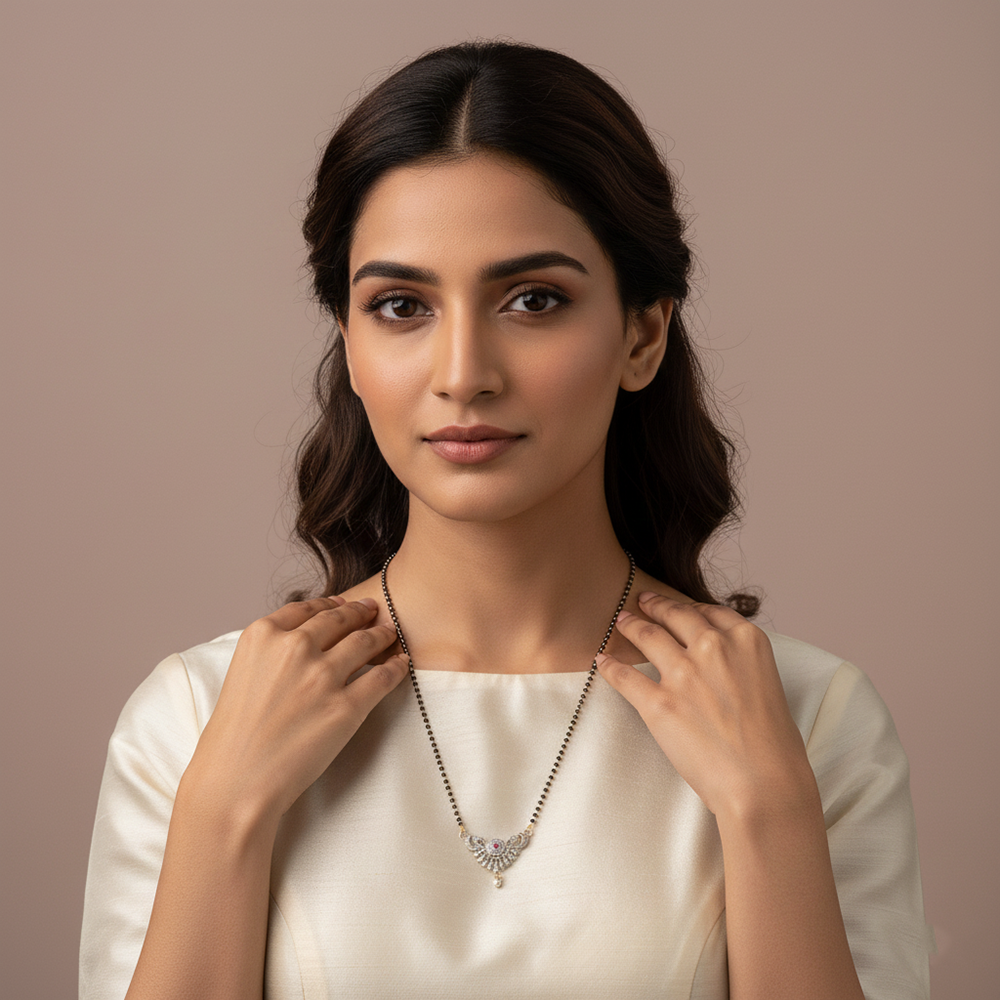 The99Jewel Modern  Mangalsutra with Subtle Charm
