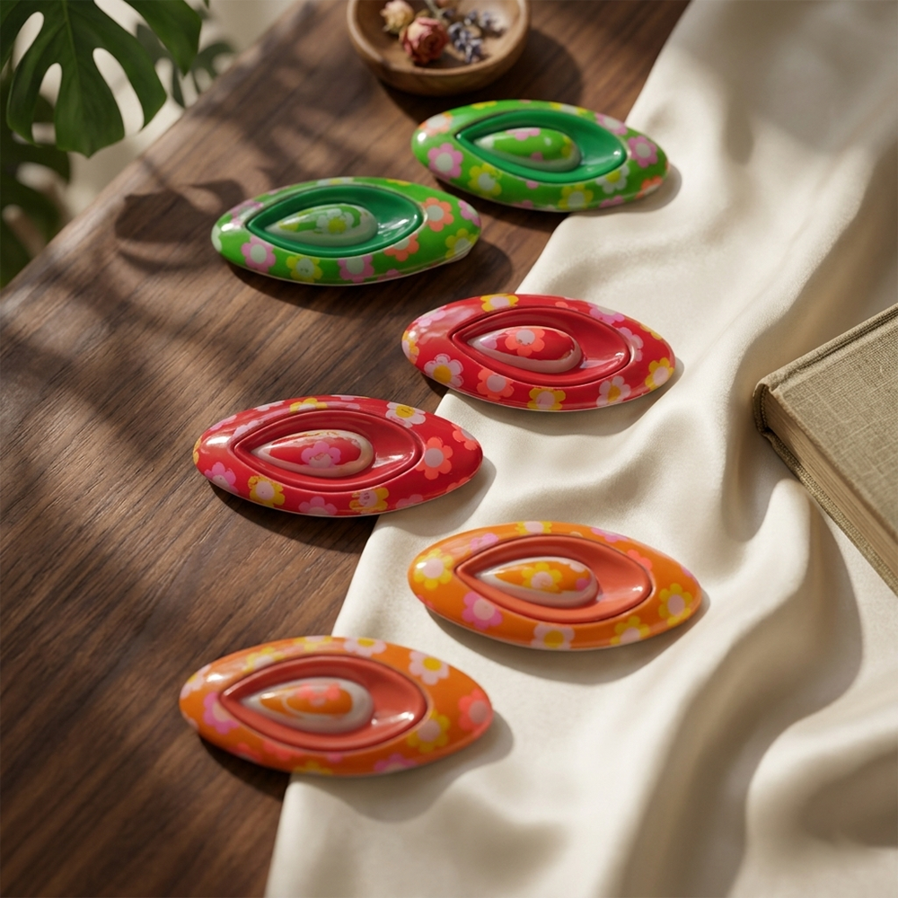 The99Jewel Floral Saree / Hijab Pin Set of 6 Pins Combo For Womens & Girls