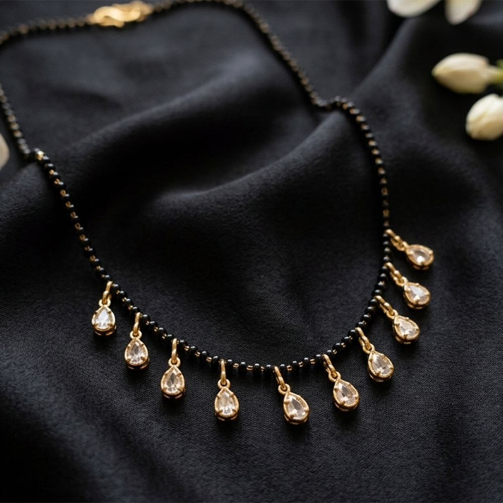The99Jewel Teardrop Charms Trendy Mangalsutra For Women