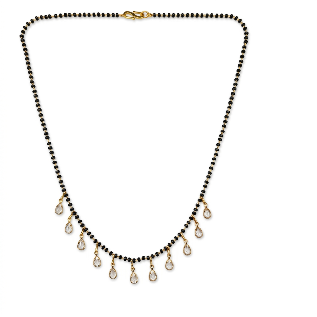 The99Jewel Teardrop Charms Trendy Mangalsutra For Women