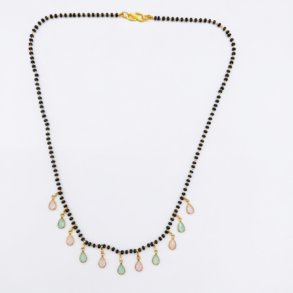 The99Jewel Teardrop Charms Trendy Mangalsutra For Women