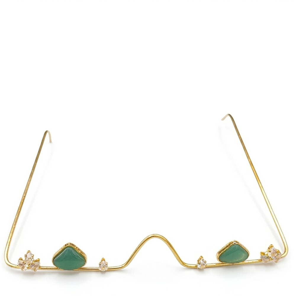 The99Jewel Pota Stone Luxury Inspired Facelets Jewellery Bridal Face Frame