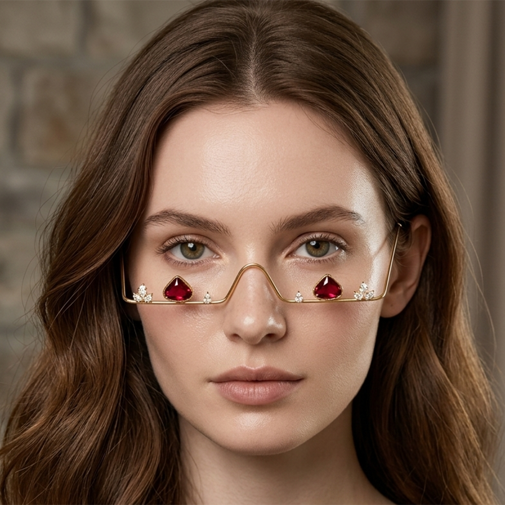 The99Jewel Pota Stone Luxury Inspired Facelets Jewellery Bridal Face Frame