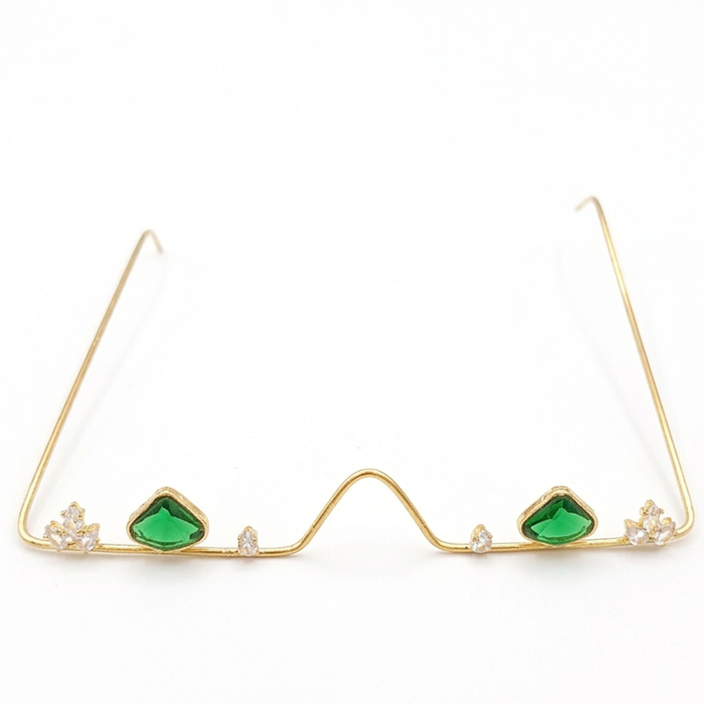 The99Jewel Pota Stone Luxury Inspired Facelets Jewellery Bridal Face Frame