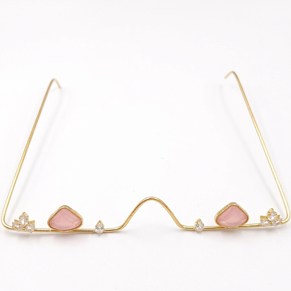 The99Jewel Pota Stone Luxury Inspired Facelets Jewellery Bridal Face Frame