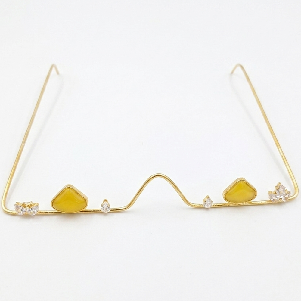 The99Jewel Pota Stone Luxury Inspired Facelets Jewellery Bridal Face Frame