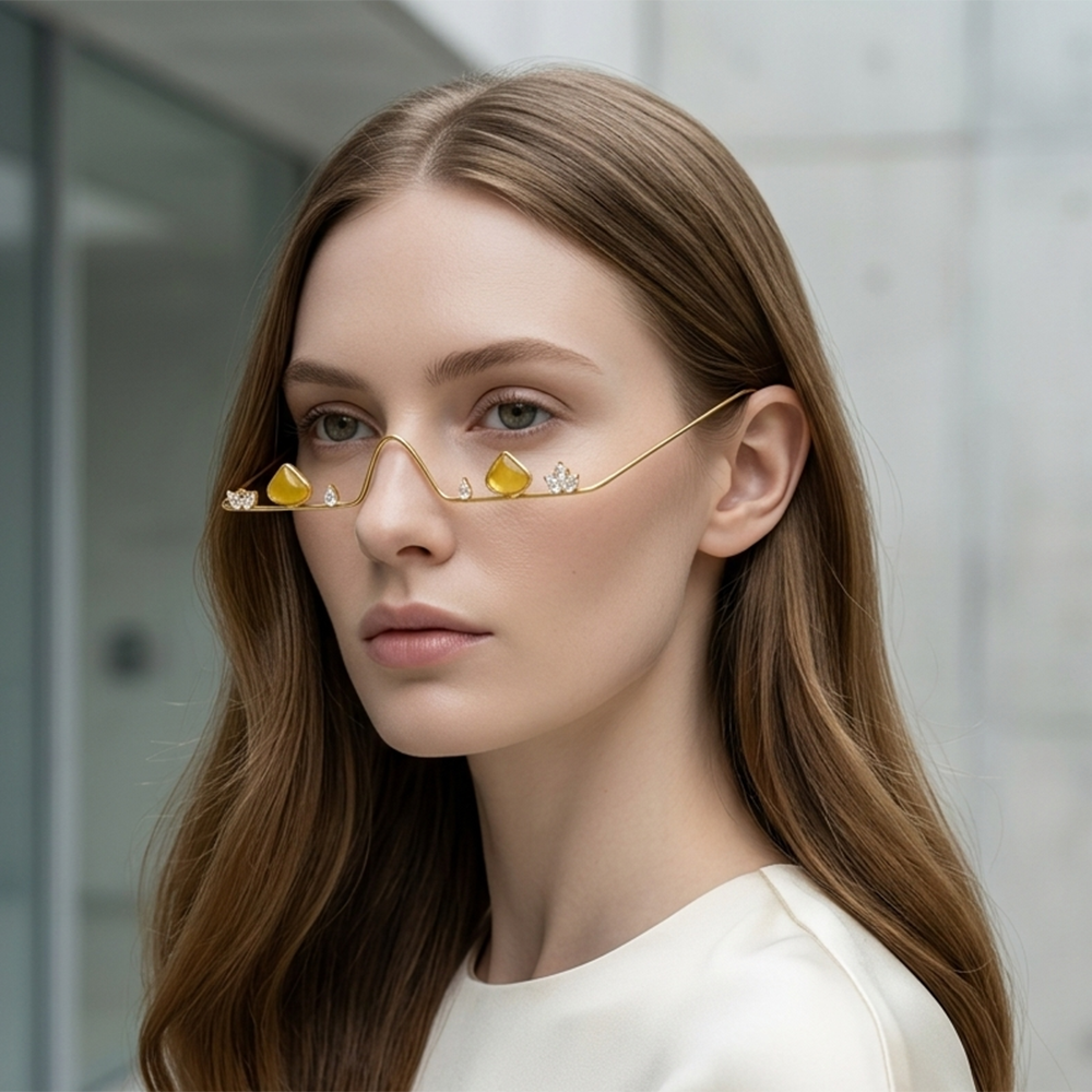 The99Jewel Pota Stone Luxury Inspired Facelets Jewellery Bridal Face Frame