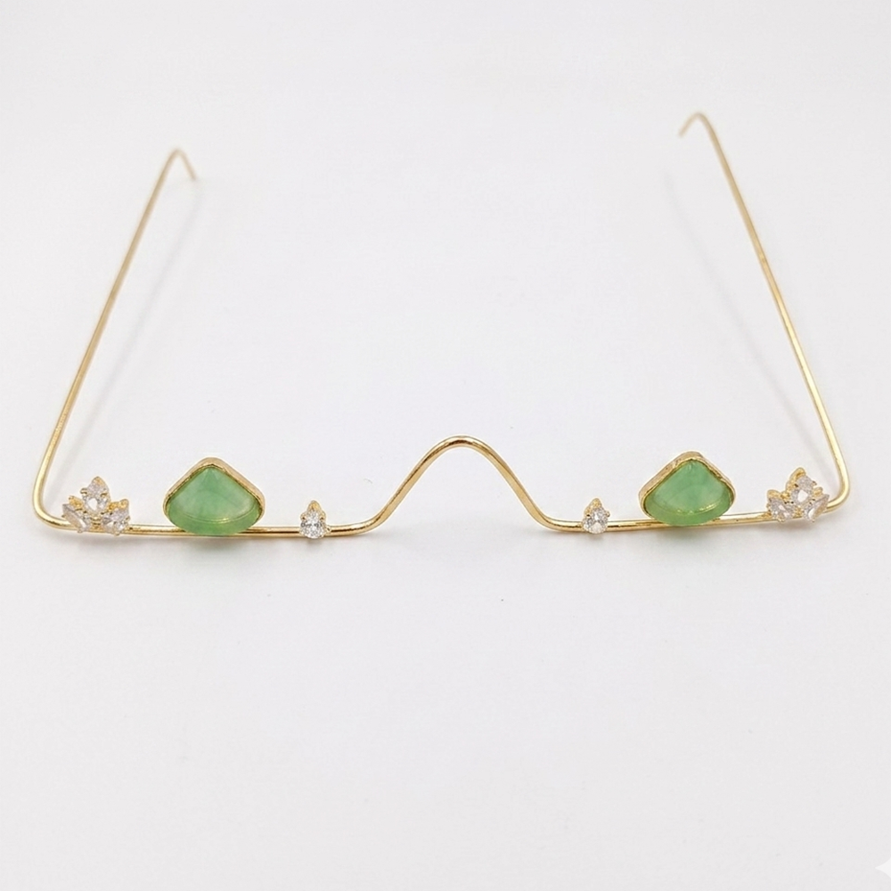 The99Jewel Pota Stone Luxury Inspired Facelets Jewellery Bridal Face Frame