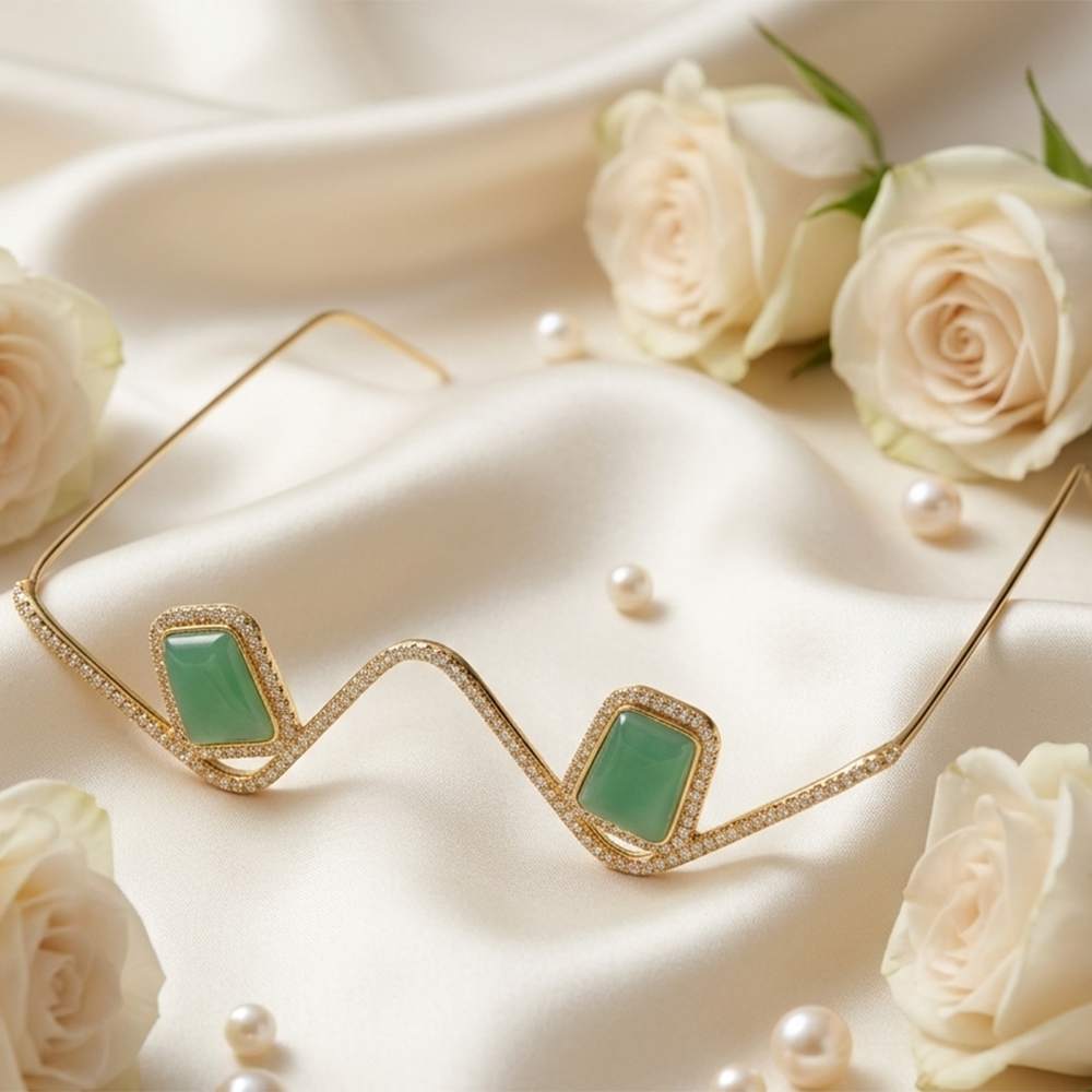 The99Jewel Austrian Stone Luxury Inspired Facelets Jewellery Bridal Face Frame