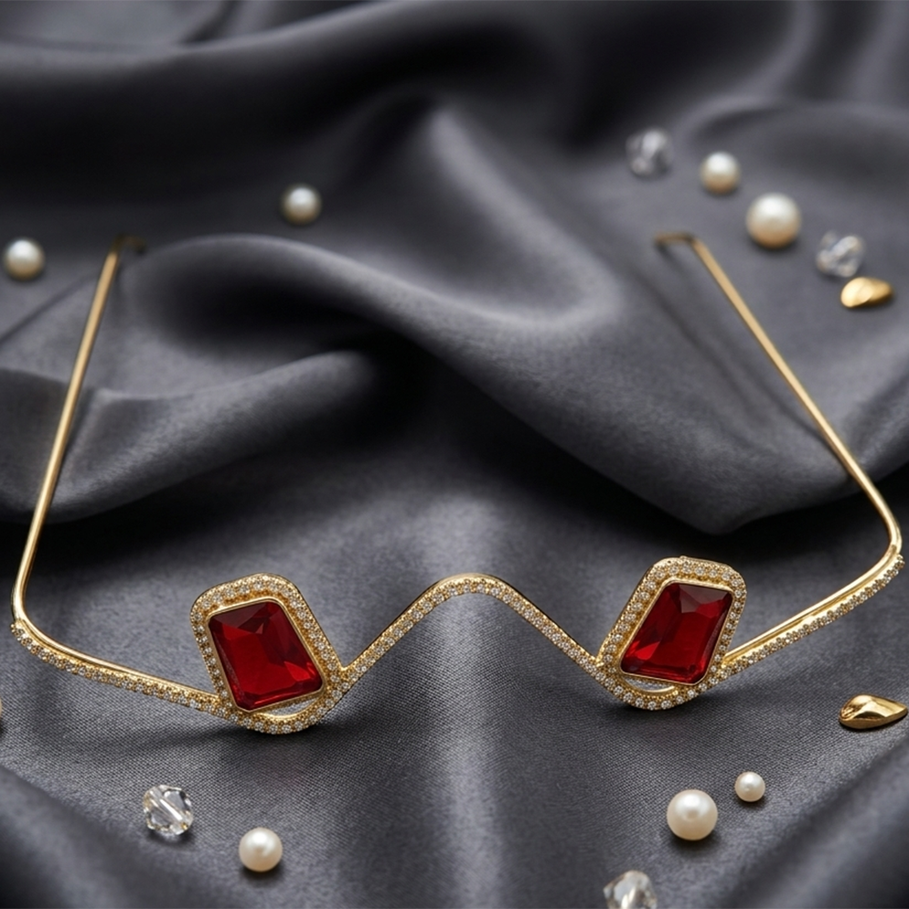 The99Jewel Austrian Stone Luxury Inspired Facelets Jewellery Bridal Face Frame