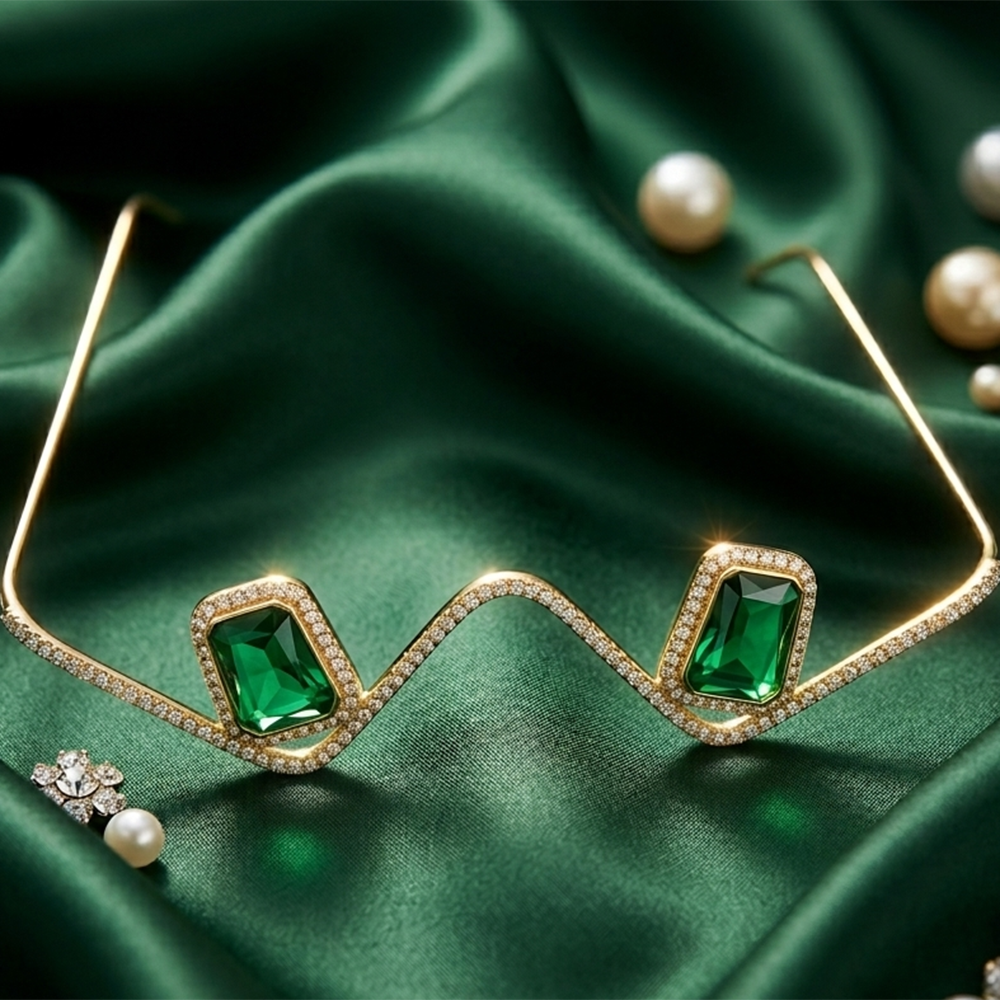The99Jewel Austrian Stone Luxury Inspired Facelets Jewellery Bridal Face Frame
