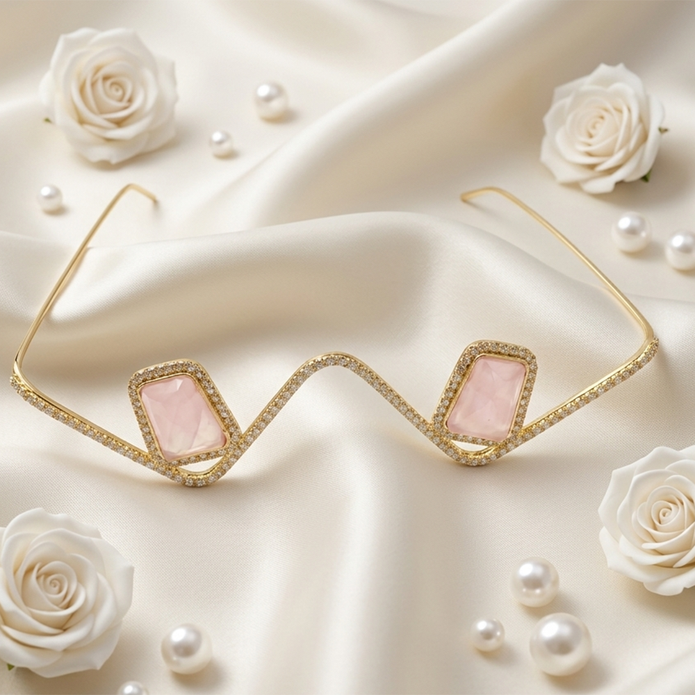 The99Jewel Austrian Stone Luxury Inspired Facelets Jewellery Bridal Face Frame