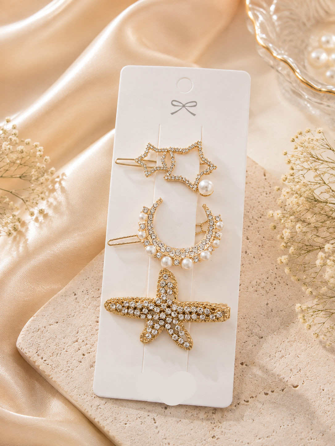 The99Jewel Elegant Austrian Stone Hair Clips For Women & Girls