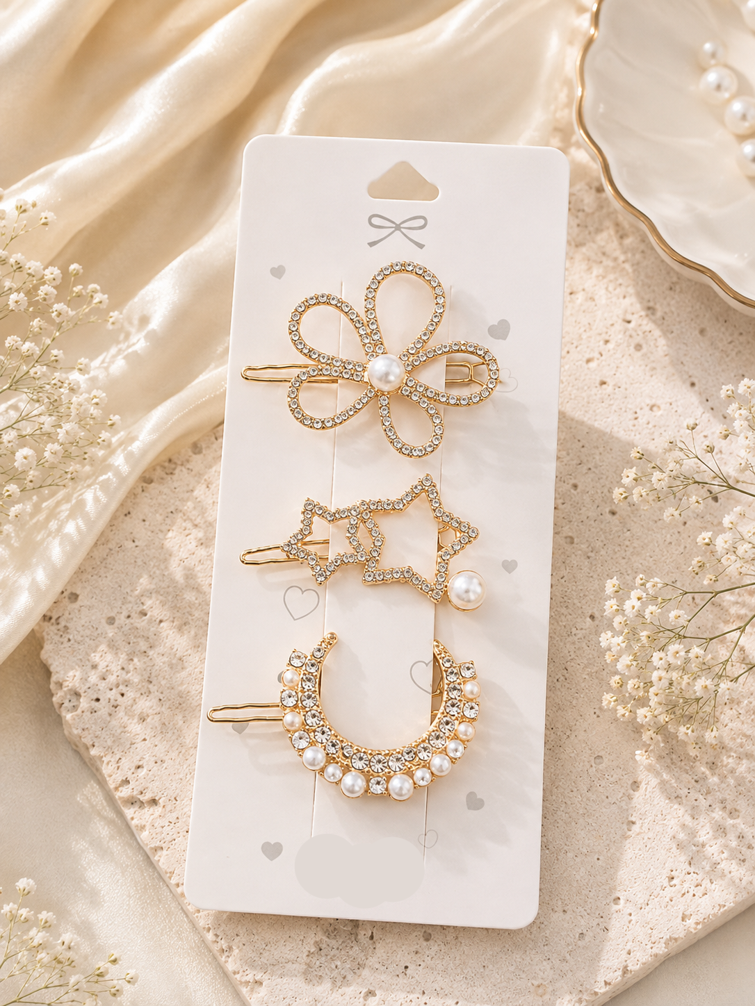 The99Jewel Elegant Austrian Stone Hair Clips For Women & Girls