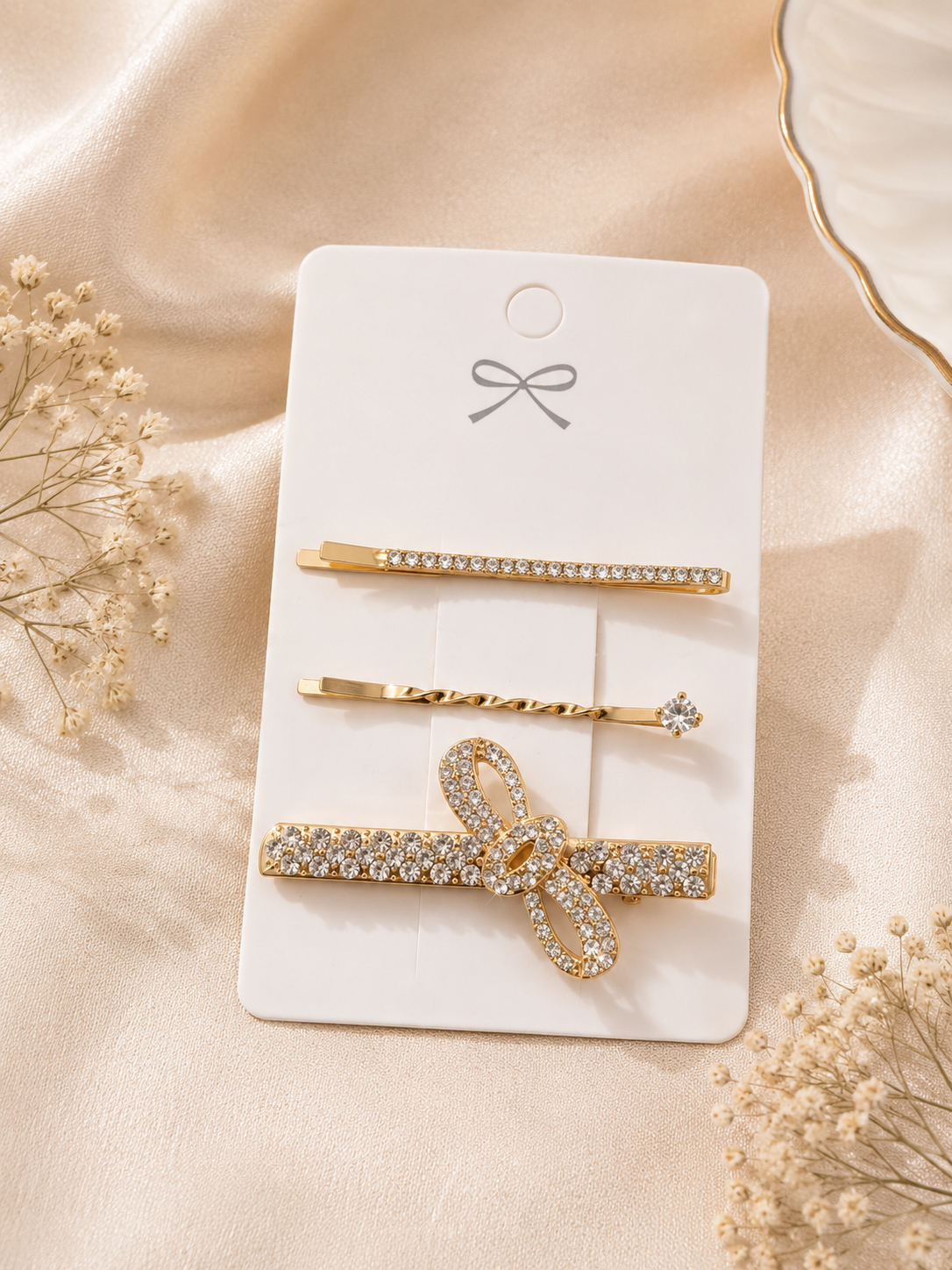 The99Jewel Elegant Austrian Stone Hair Clips For Women & Girls