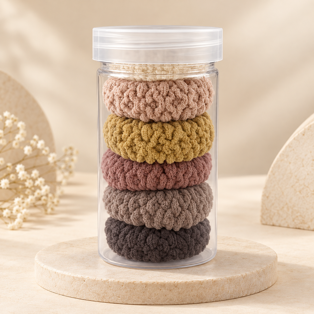 The99Jewel Soft Hair Bands Set of 6 | Comfortable Everyday Hair Accessories for Women & Girls