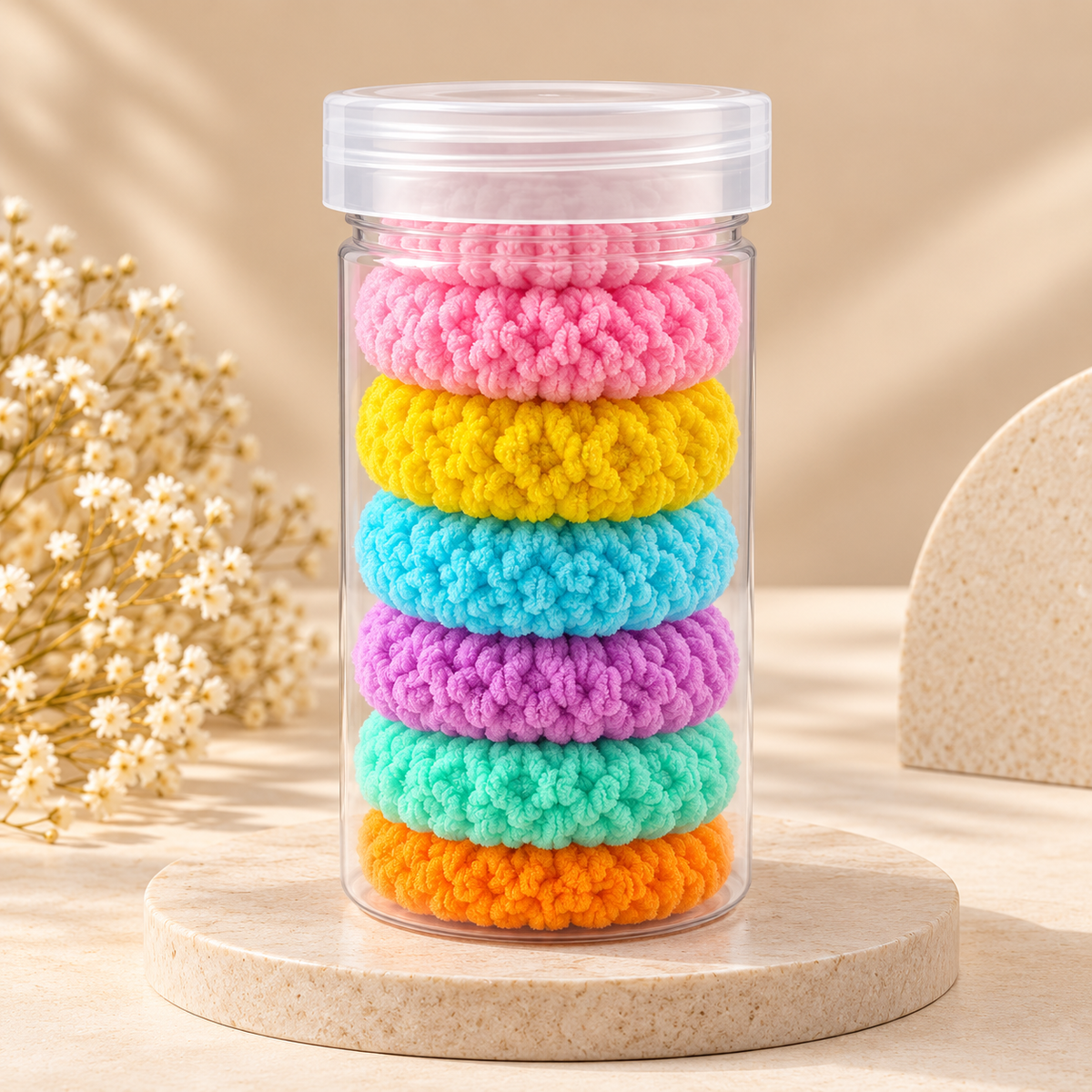 The99Jewel Soft Hair Bands Set of 6 | Comfortable Everyday Hair Accessories for Women & Girls