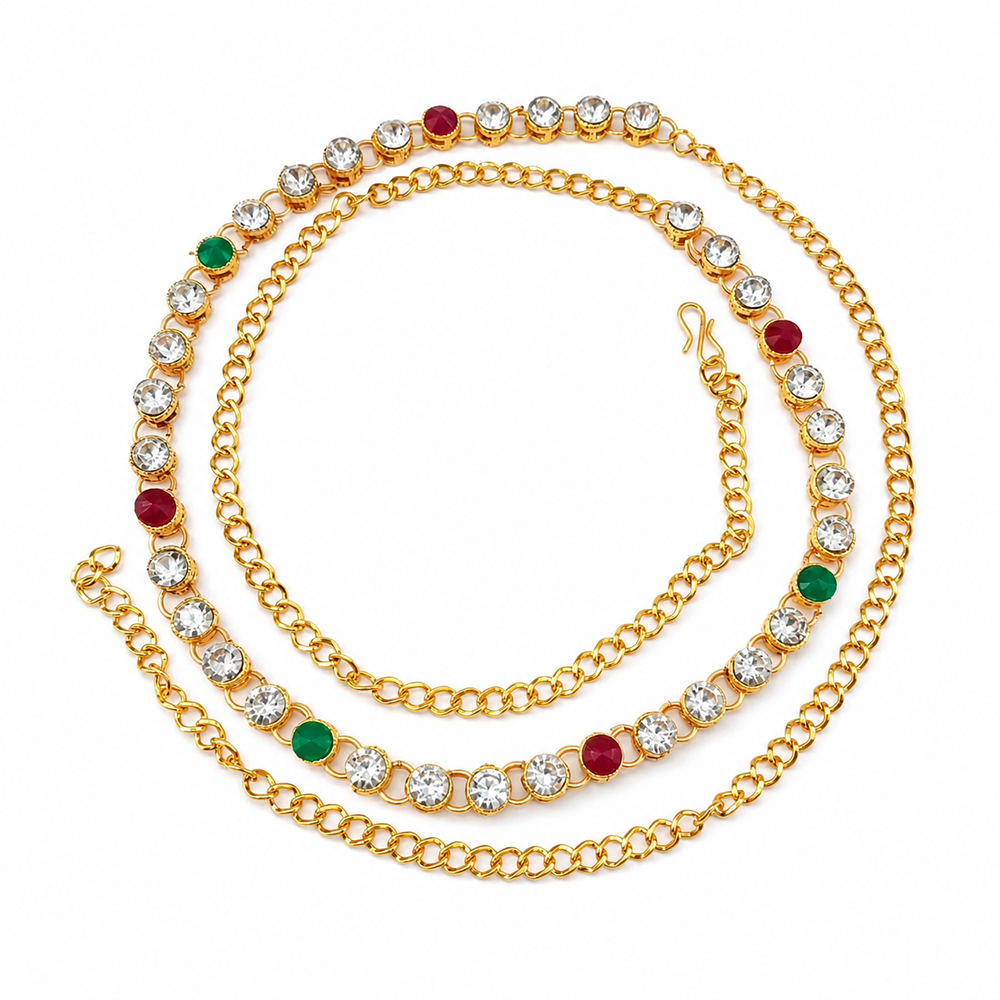 The99Jewel Elegant  Austrian Stone Kamarbandh / Waist Chain for Women And Girls