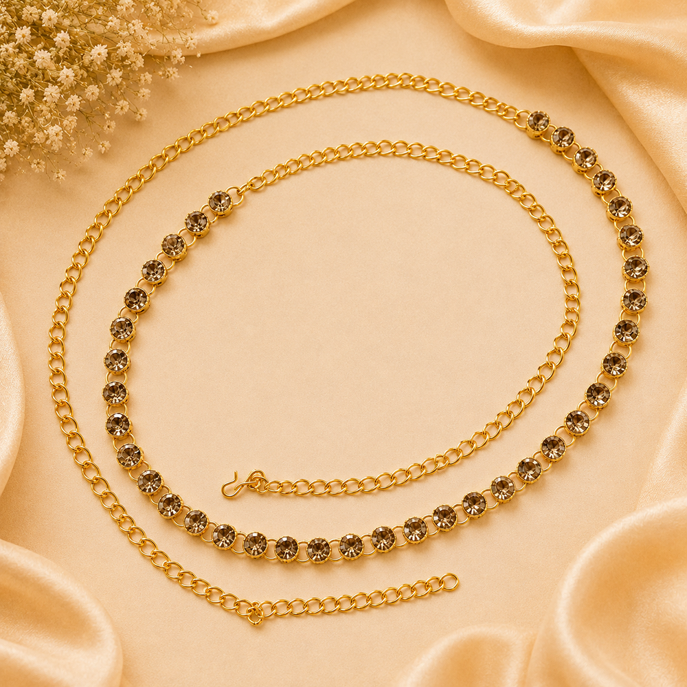 The99Jewel Elegant  Austrian Stone Kamarbandh / Waist Chain for Women And Girls