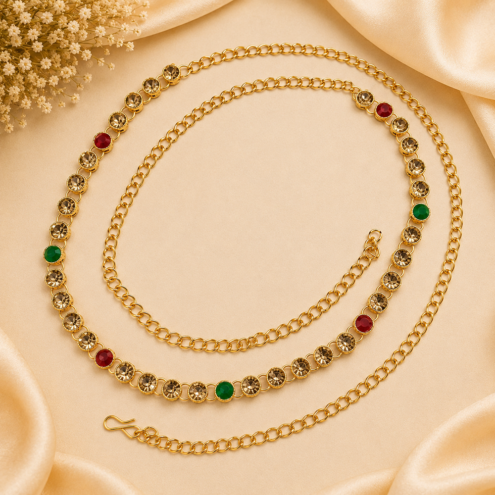 The99Jewel Elegant  Austrian Stone Kamarbandh / Waist Chain for Women And Girls
