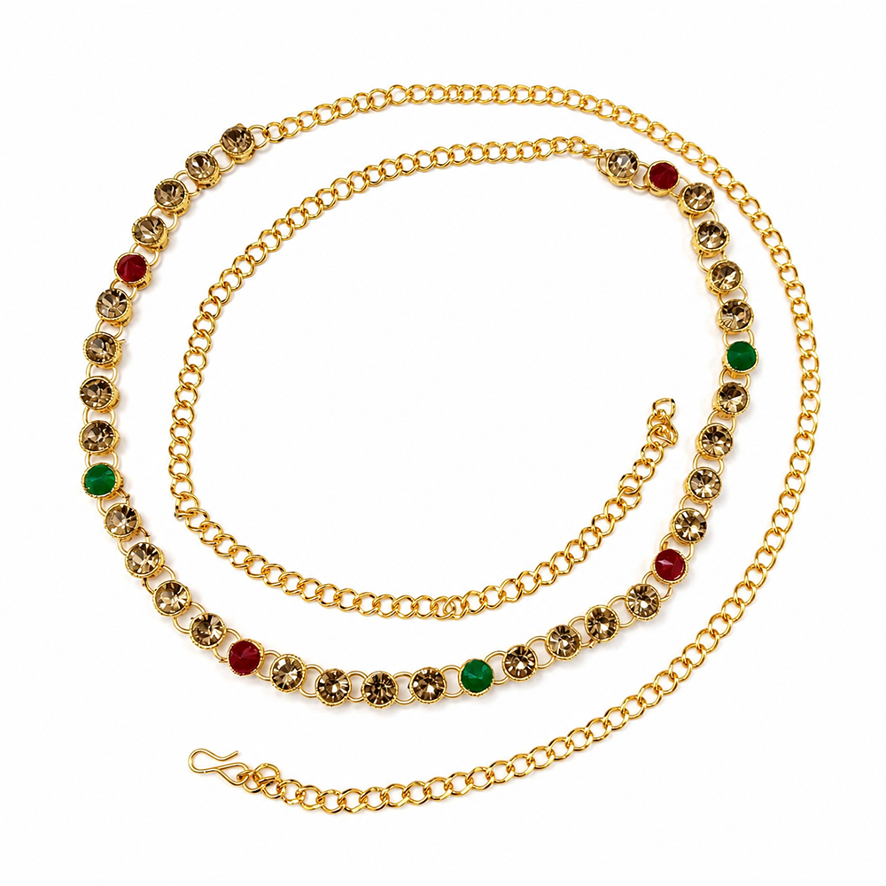 The99Jewel Elegant  Austrian Stone Kamarbandh / Waist Chain for Women And Girls