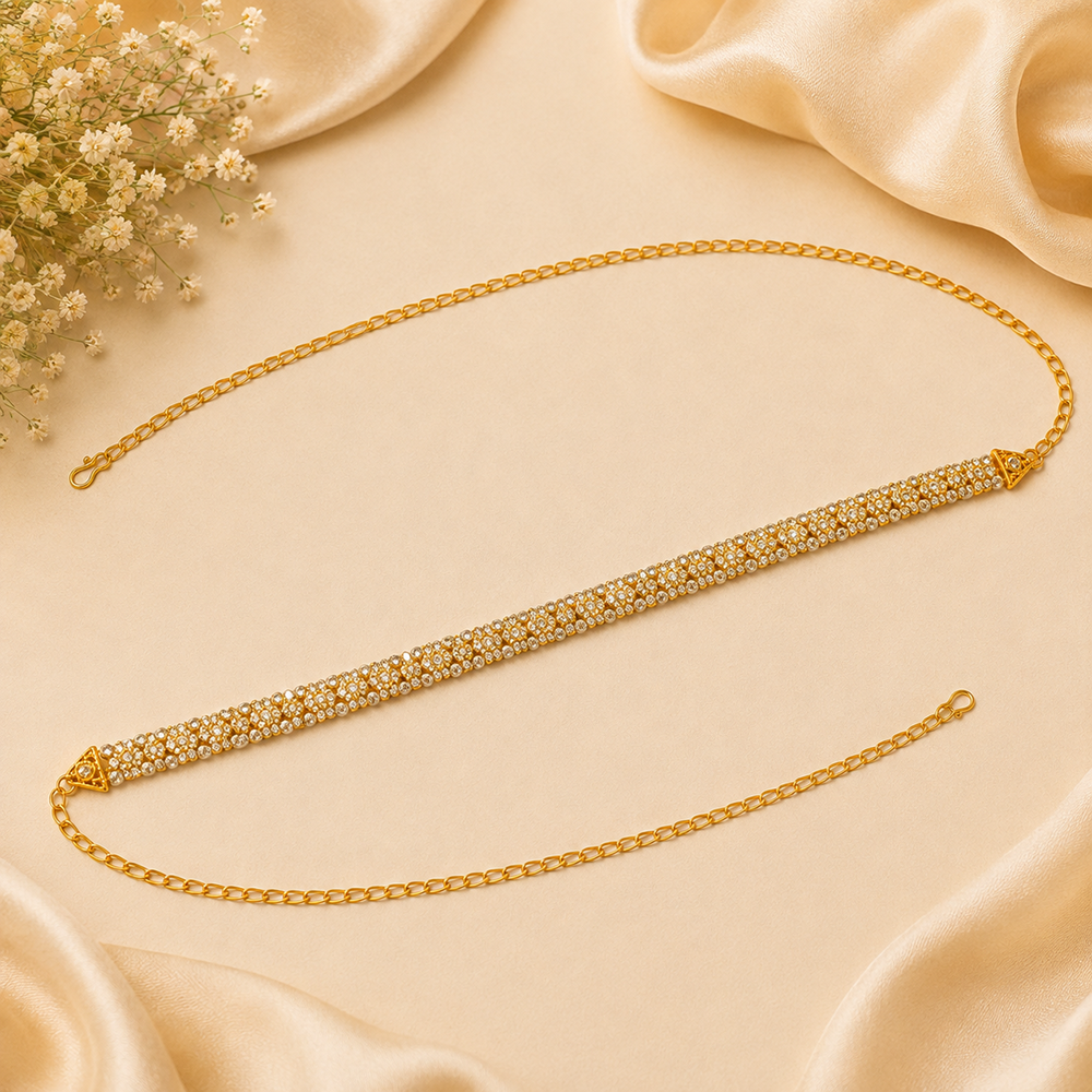 The99Jewel Elegant  Austrian Stone Kamarbandh / Waist Chain for Women And Girls