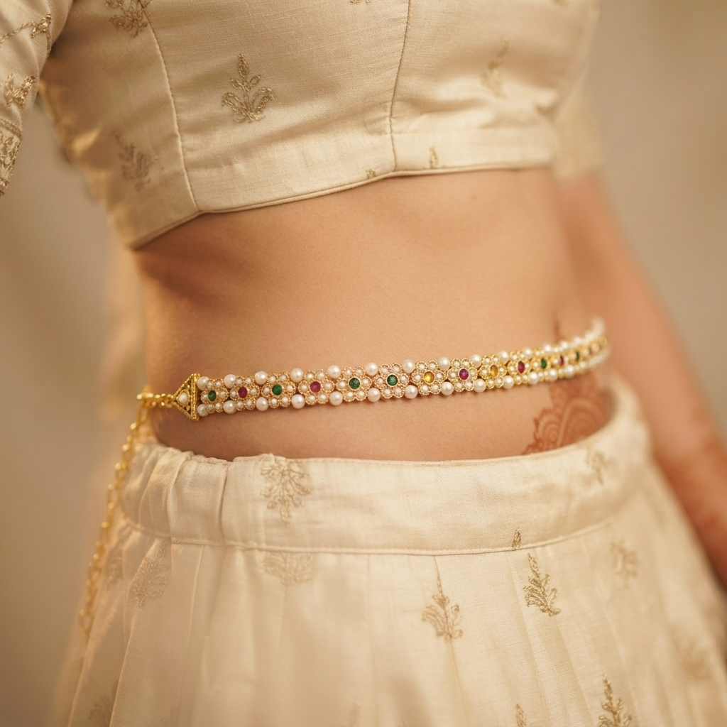 The99Jewel Elegant  Austrian Stone Kamarbandh / Waist Chain for Women And Girls