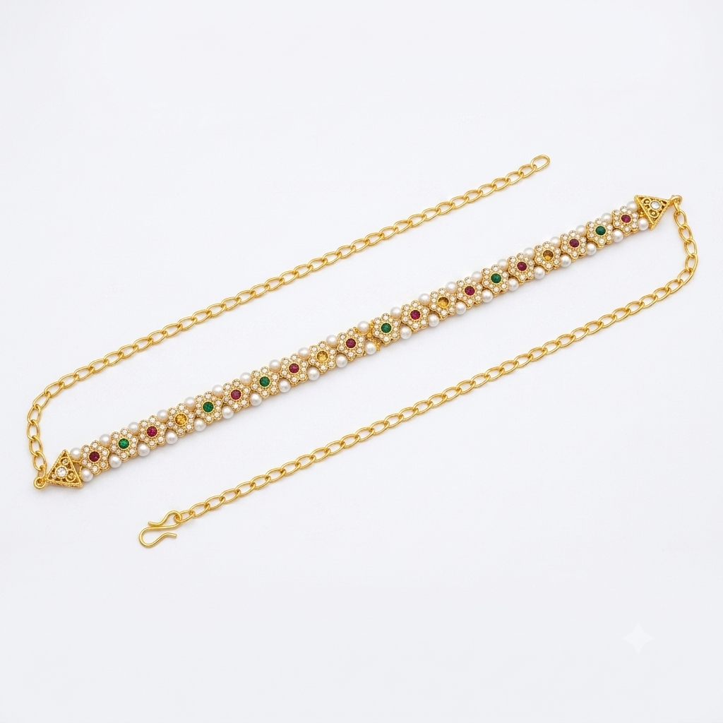 The99Jewel Elegant  Austrian Stone Kamarbandh / Waist Chain for Women And Girls