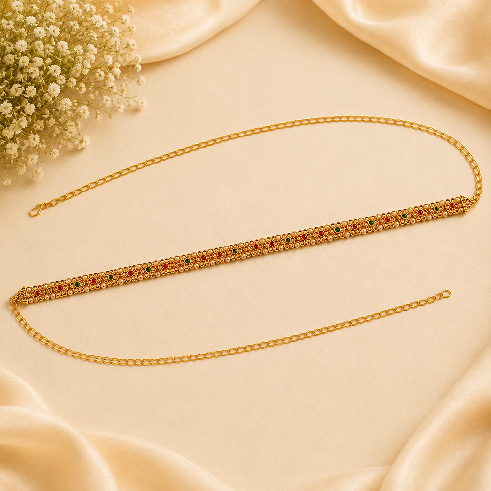 The99Jewel Elegant  Austrian Stone Kamarbandh / Waist Chain for Women And Girls