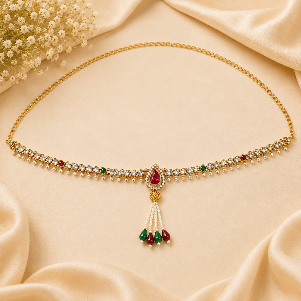 The99Jewel Elegant  Austrian Stone Kamarbandh / Waist Chain for Women And Girls