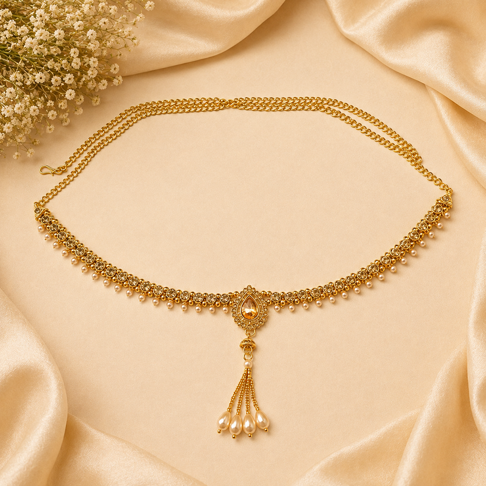 The99Jewel Elegant  Austrian Stone Kamarbandh / Waist Chain for Women And Girls