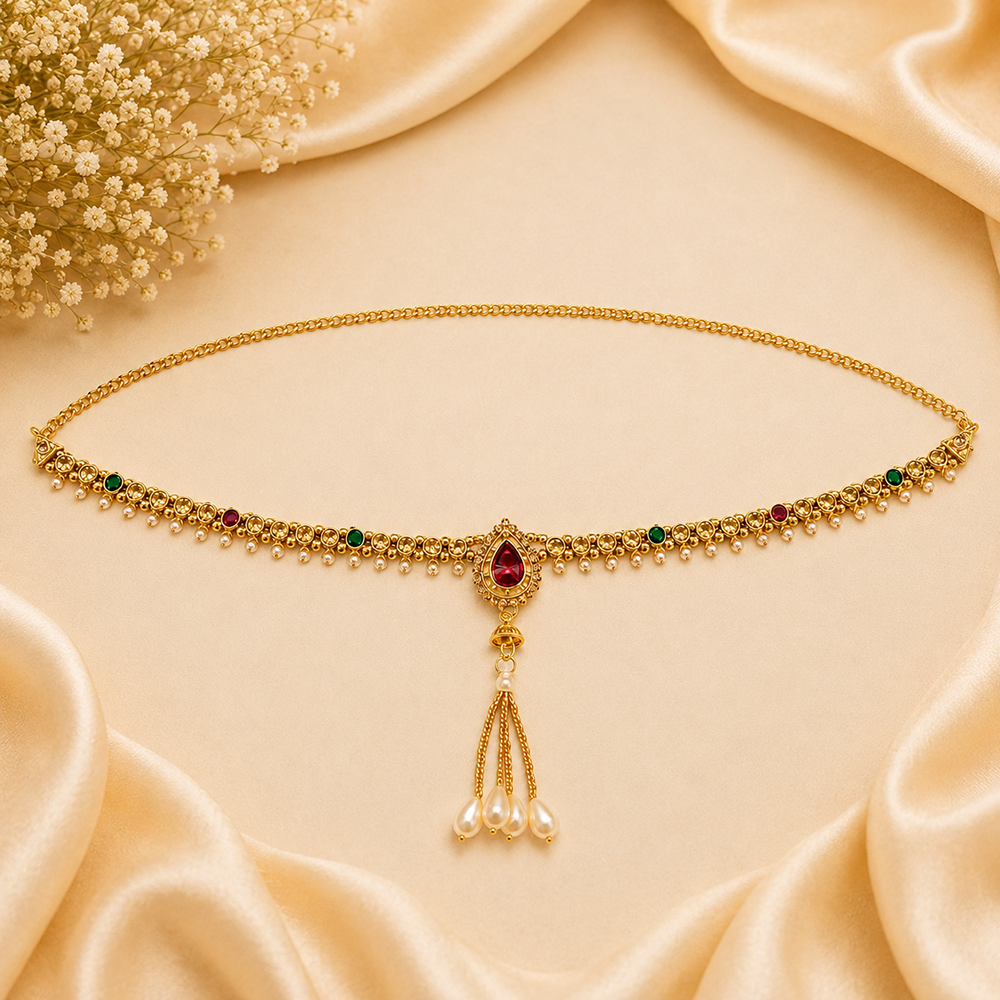 The99Jewel Elegant  Austrian Stone Kamarbandh / Waist Chain for Women And Girls