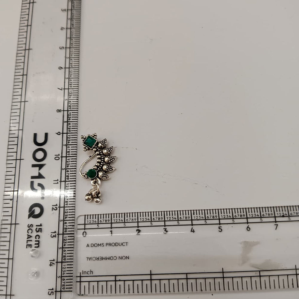 The99Jewel Graceful Oxidised Nose Pin | Trendy Traditional Jewellery for Women & Girls