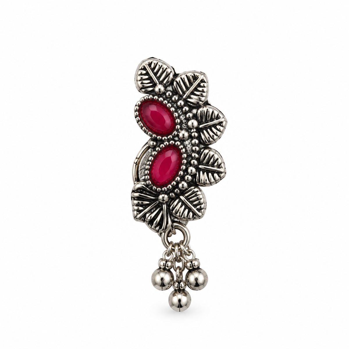 The99Jewel Designer Oxidised Nose Pin for Women | Elegant Ethnic Fashion Accessory