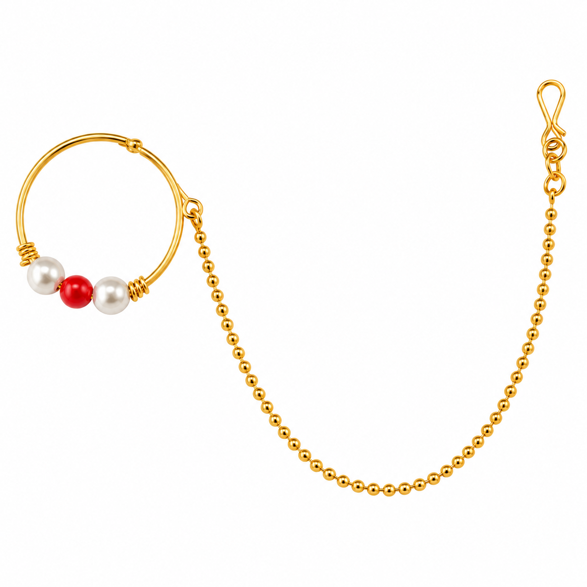 The99Jewel Elegant Traditional Bridal Nose Ring for Women