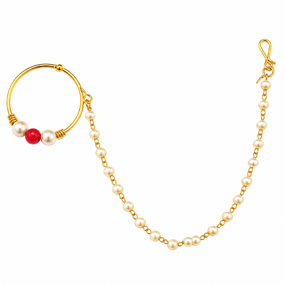 The99Jewel Elegant Traditional Bridal Nose Ring for Women