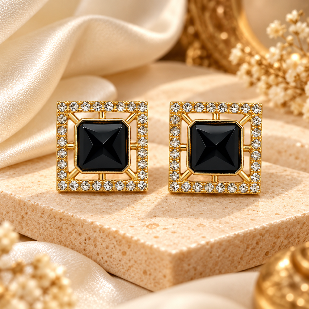 The99Jewel Elegant Crystal and Austrian Stone Fashion Stud Earrings for Women | Traditional Ethnic Jewellery
