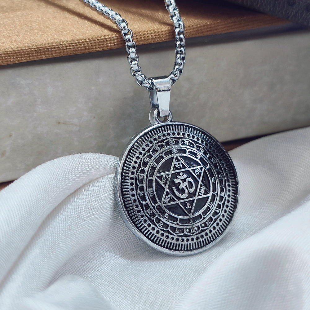 The99Jewel Sudarshan chakra Yantram Chain Pendant