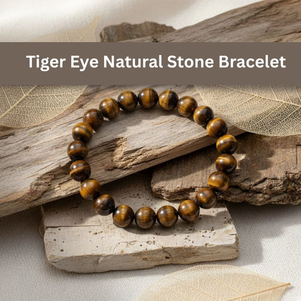 The99Jewel Tiger Eye Natural Stone Bracelet With Box