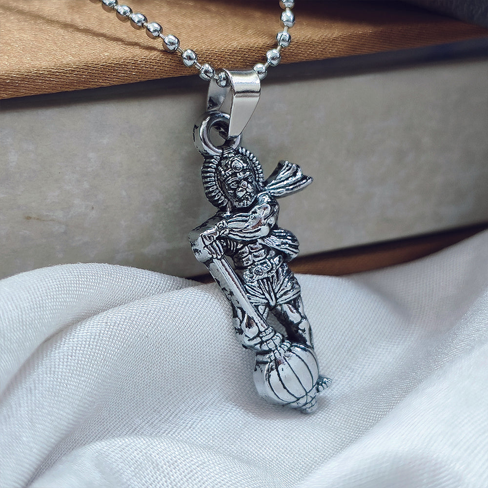 The99Jewel Silver Chain  Hanuman  Pendant for Men