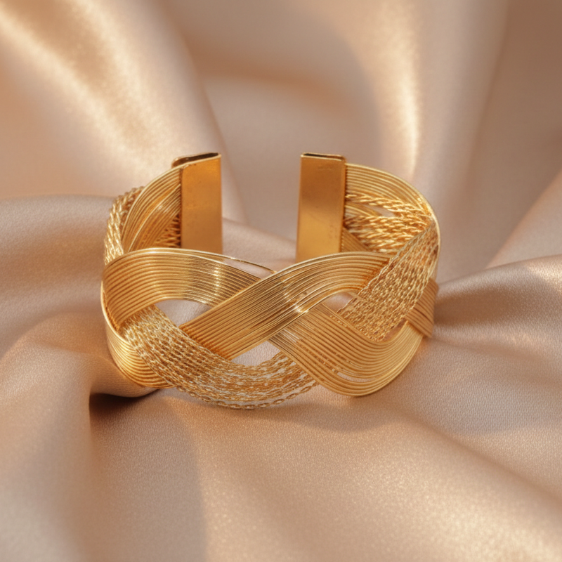 The99Jewel Gold Plated Adjustable Kada