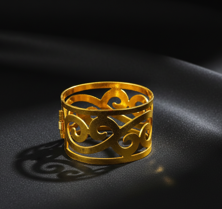 The99Jewel Gold Plated Openable Kada