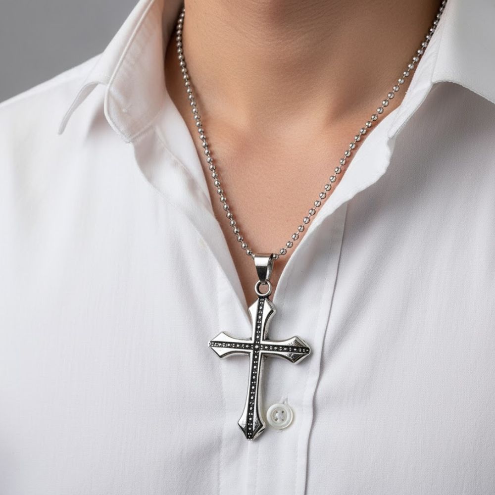 The99Jewel Cross Necklace for Men